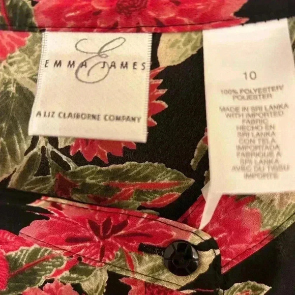 Emma James Floral Blouse Size 10 - Picture 3 of 6